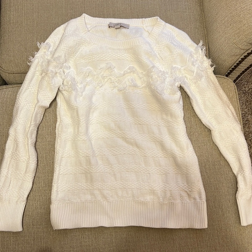 White Loft sweater
